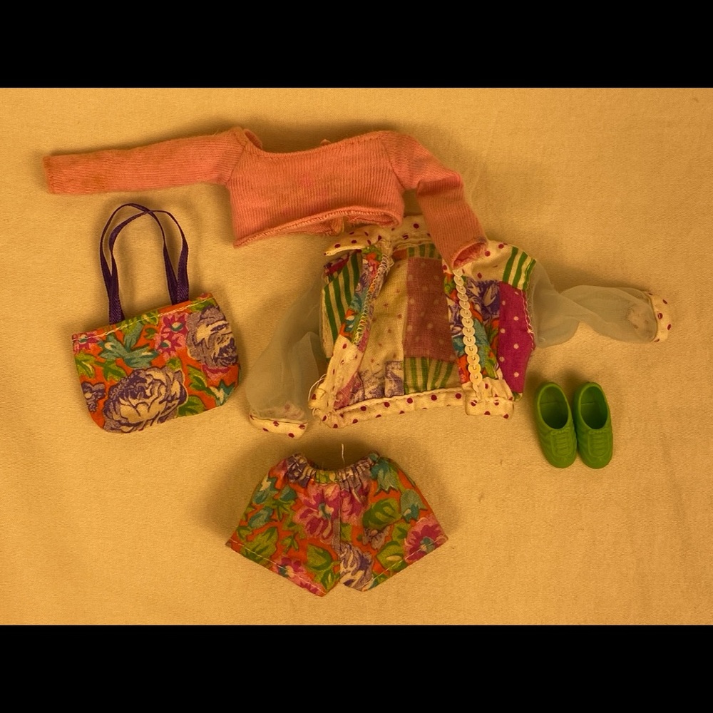 Barbie Clothes - Vintage Matching Shorts, Purse, Jacket, etc.